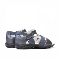 Small children sandals 09c gray+indigo