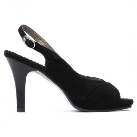 Women sandals 1052 black antilopa