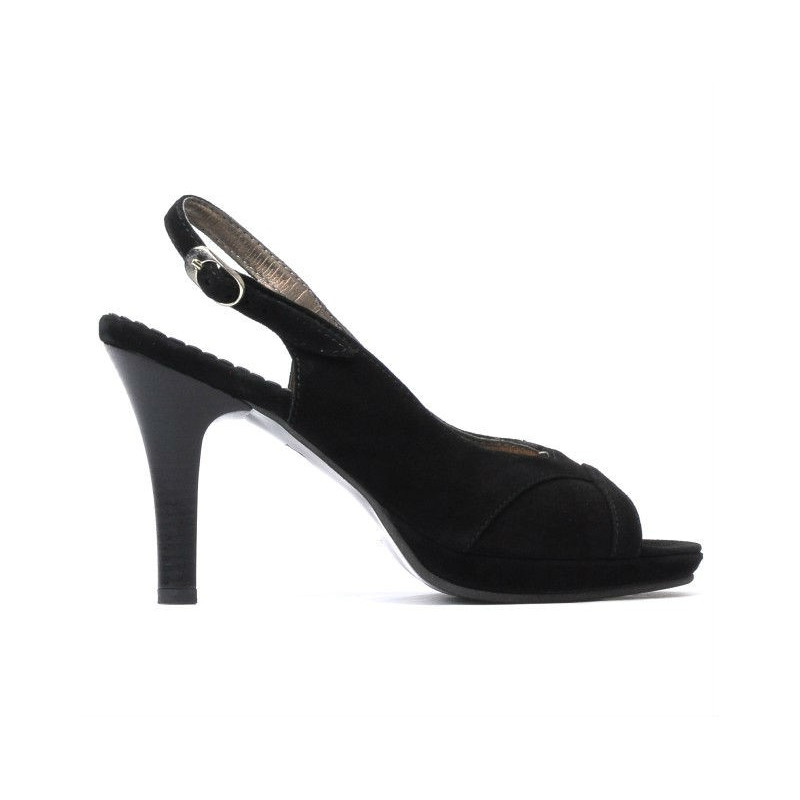 Women sandals 1052 black antilopa