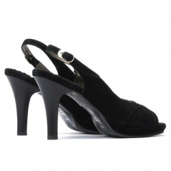 Women sandals 1052 black antilopa