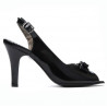 Women sandals 1224 patent black