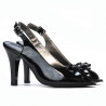 Women sandals 1224 patent black