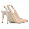 Women sandals 1235 patent ivory