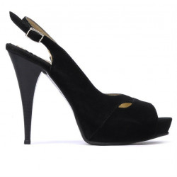 Women sandals 1080 black antilopa