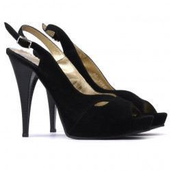 Women sandals 1080 black antilopa