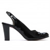 Women sandals 1216 patent black