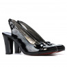 Women sandals 1216 patent black