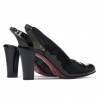 Women sandals 1216 patent black