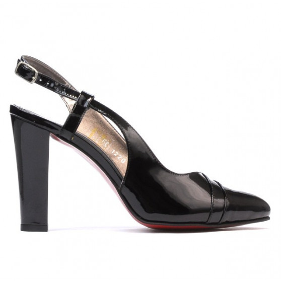 Women sandals 1220 patent black