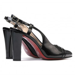 Women sandals 1220 patent black