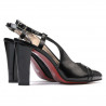 Women sandals 1220 patent black