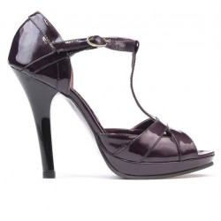 Women sandals 1054 patent purple