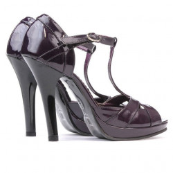 Women sandals 1054 patent purple