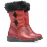Small children knee boots 24c burgundy+black