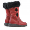 Small children knee boots 24c burgundy+black