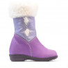 Small children knee boots 24c purple+white
