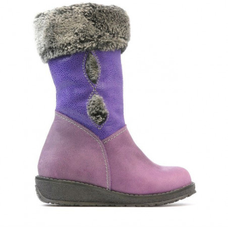Small children knee boots 24c purple combined