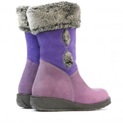 Small children knee boots 24c purple combined