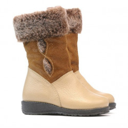 Small children knee boots 24c beige combined