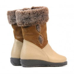 Small children knee boots 24c beige combined