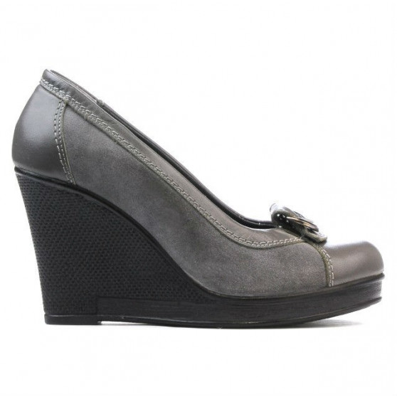 Women casual shoes 178 gray combined