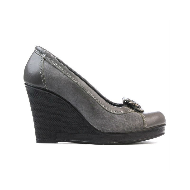 Women casual shoes 178 gray combined