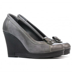 Women casual shoes 178 gray combined