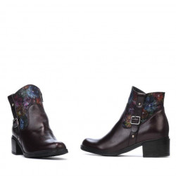 Women boots 3319 bordo pastel