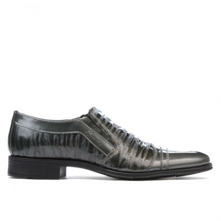 Teenagers stylish, elegant shoes 389 patent gray combined