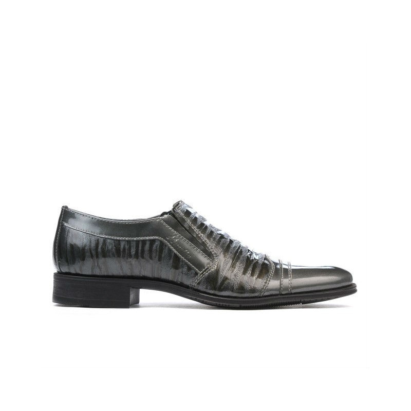 Teenagers stylish, elegant shoes 389 patent gray combined