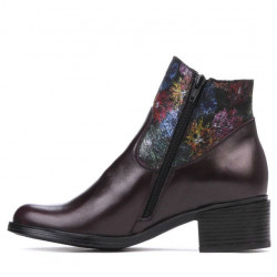 Women boots 3319 bordo pastel