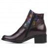 Women boots 3319 bordo pastel