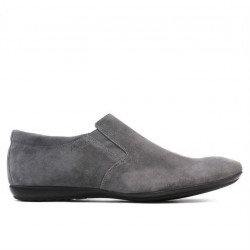 Men casual shoes 760 gray velour