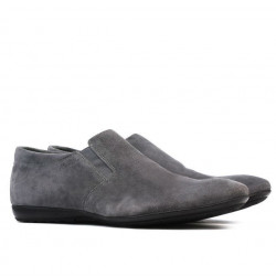 Men casual shoes 760 gray velour