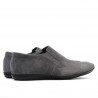 Men casual shoes 760 gray velour