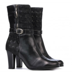Women knee boots 1147 black combined