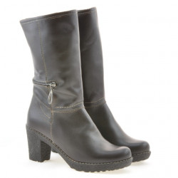 Women knee boots 3256 cafe