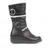Small children knee boots 25c black combined