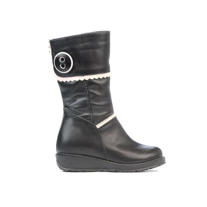 Small children knee boots 25c black combined