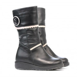 Small children knee boots 25c black combined