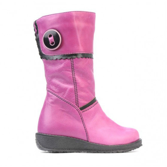 Small children knee boots 25c pink+black