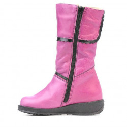 Small children knee boots 25c pink+black