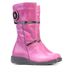 Small children knee boots 25c pink+black