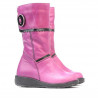 Small children knee boots 25c pink+black