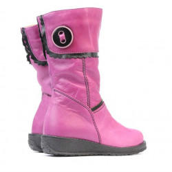 Small children knee boots 25c pink+black