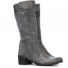 Women knee boots 3250 gray combined 