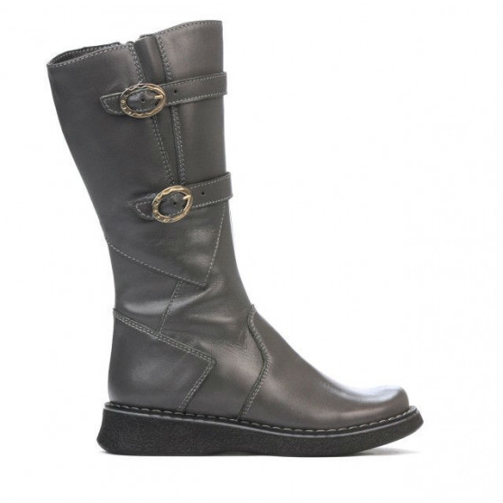 Children knee boots 214 gray