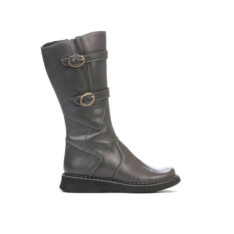 Children knee boots 214 gray