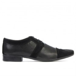 Men stylish, elegant shoes 742 black combined