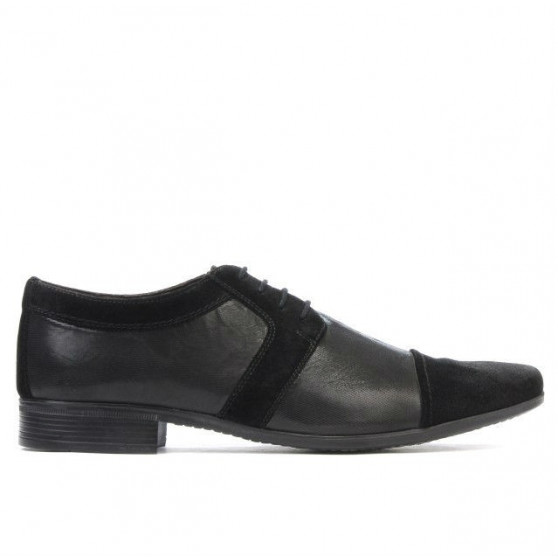 Men stylish, elegant shoes 742 black combined